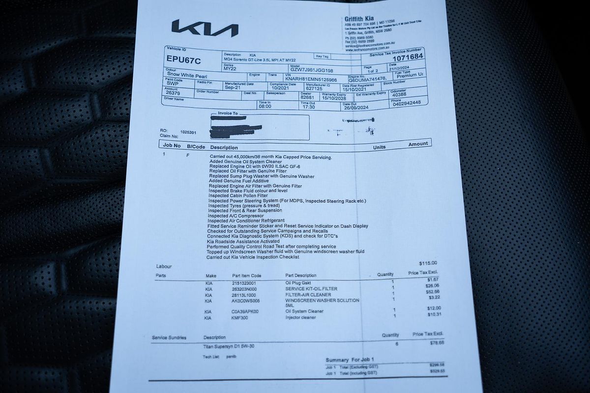 2021 Kia Sorento GT-Line MQ4