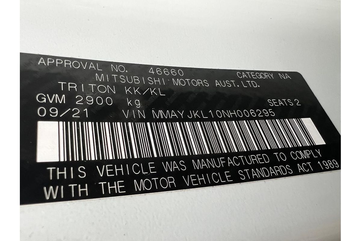 2021 Mitsubishi Triton GLX MR 4X4
