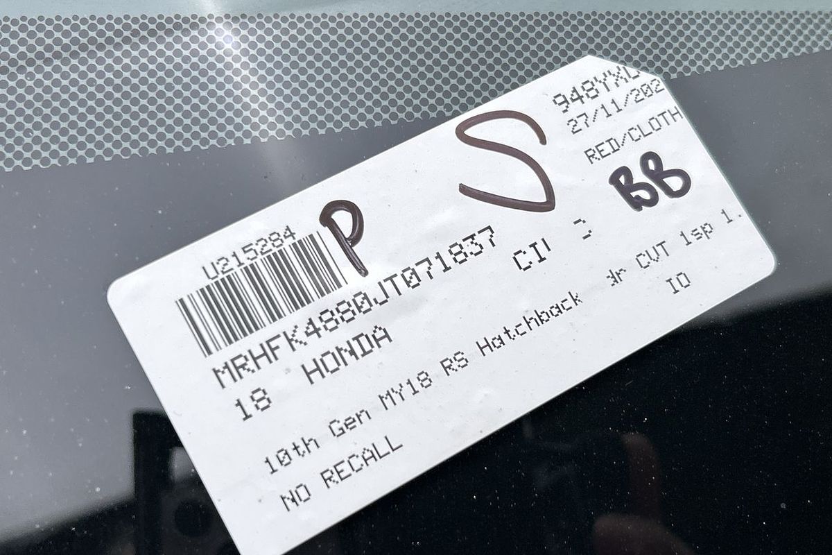 2018 Honda Civic RS 10th Gen