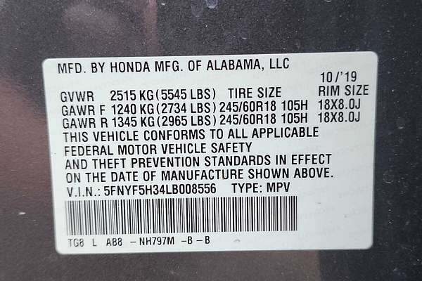 2020 Honda Pilot EX