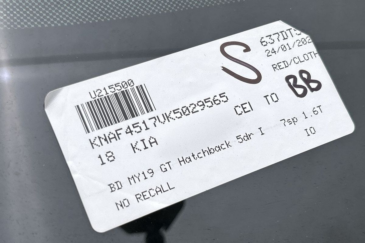 2018 Kia Cerato GT BD