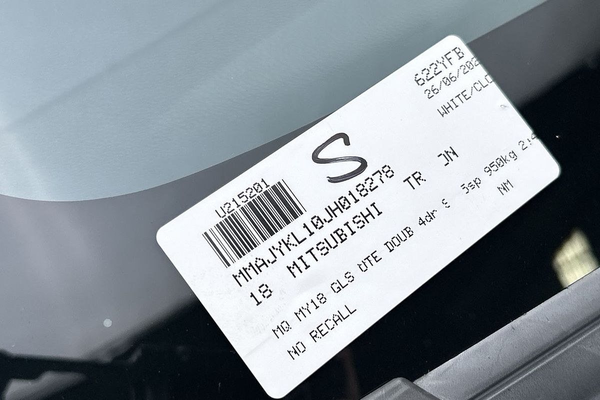 2018 Mitsubishi Triton GLS MQ 4X4