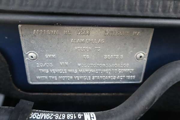 2003 Holden Astra Equipe TS