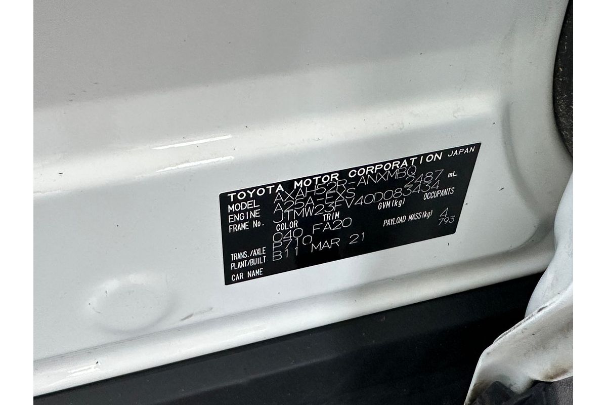 2021 Toyota RAV4 GXL AXAH52R