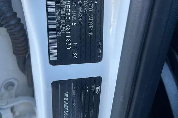 2020 Ford Ranger XL PX MkIII 4X4 3.2L