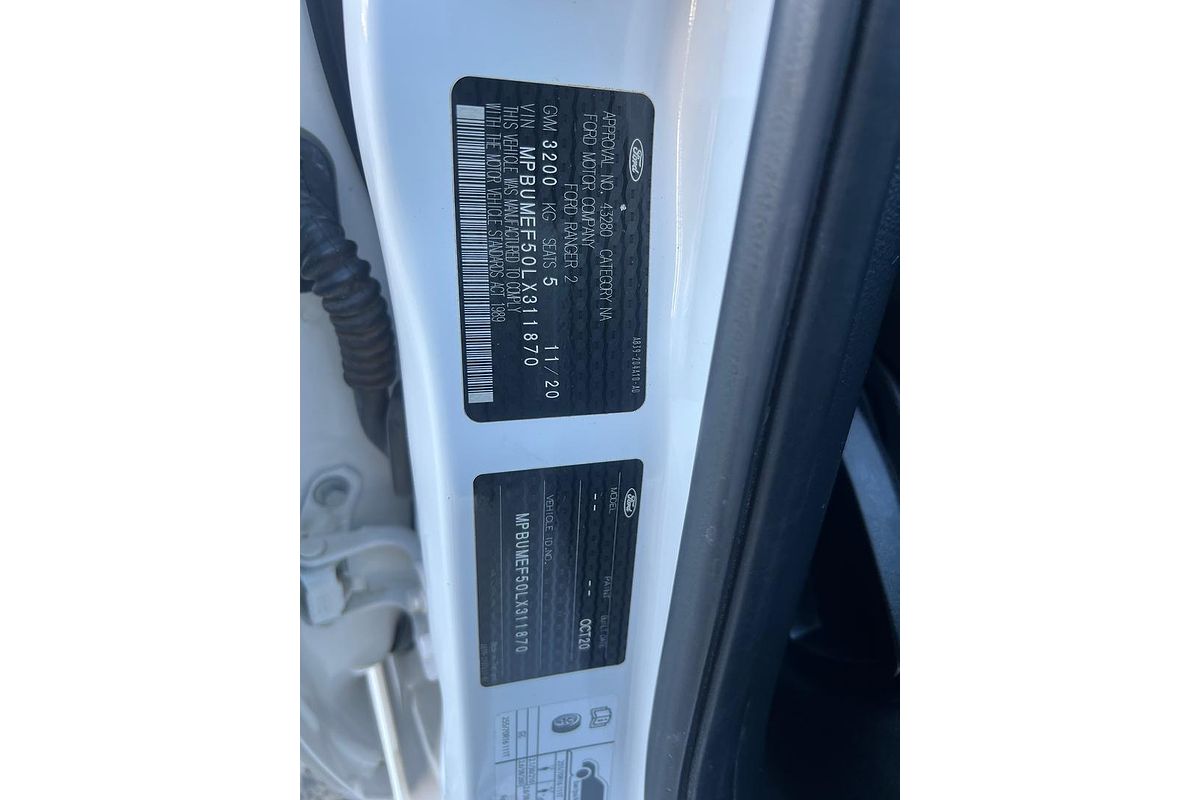 2020 Ford Ranger XL PX MkIII 4X4 3.2L