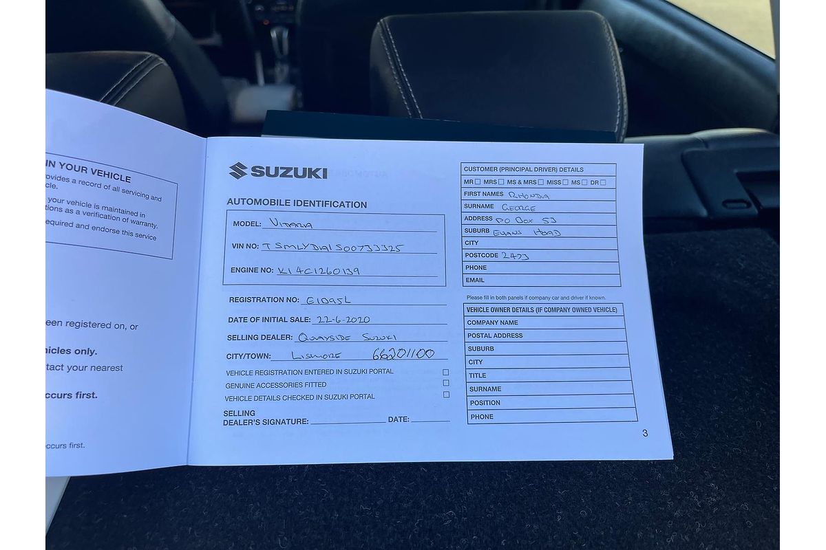 2019 Suzuki Vitara Turbo LY Series II