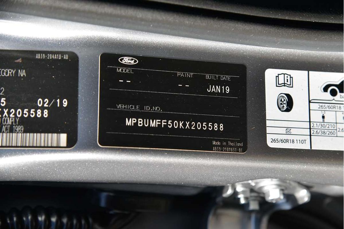 2019 Ford RANGER Wildtrak PX MkIII  3.2L