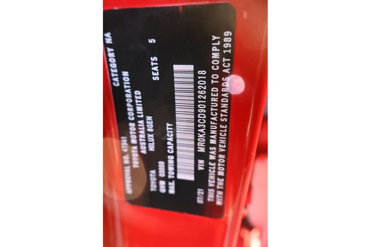 2021 Toyota Hilux SR GUN126R 4X4