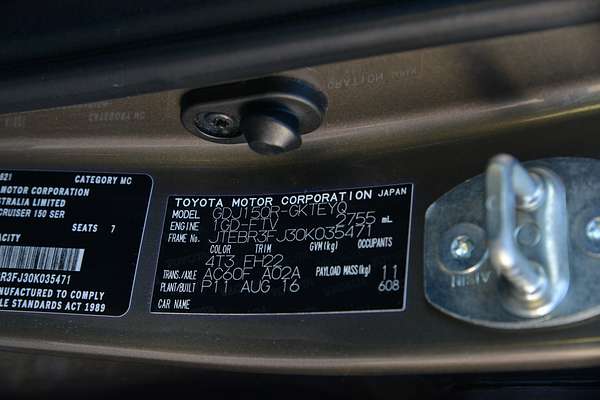 2016 Toyota Landcruiser Prado GXL GDJ150R