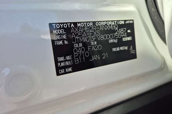 2021 Toyota RAV4 GXL AXAH52R