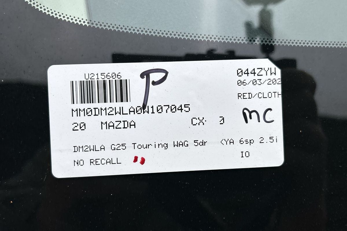 2020 Mazda CX-30 G25 Touring DM Series