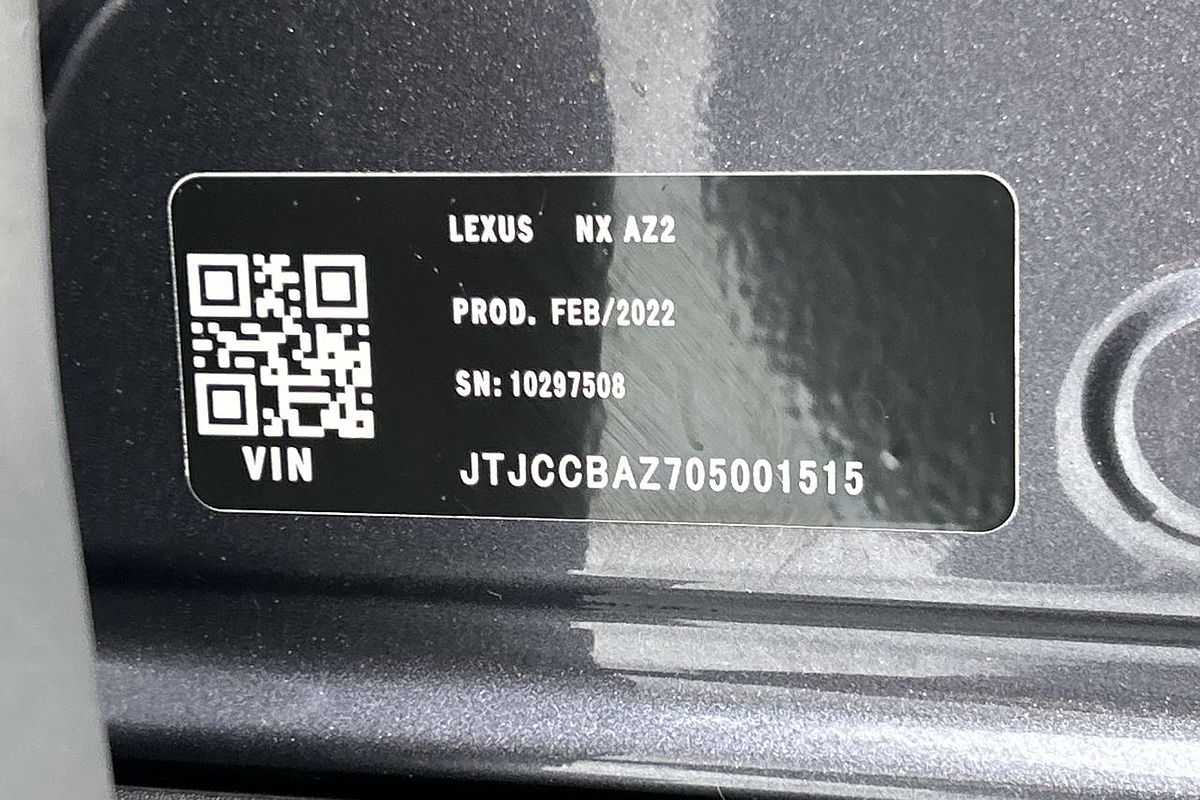 2022 Lexus NX NX350h F Sport AAZH20R