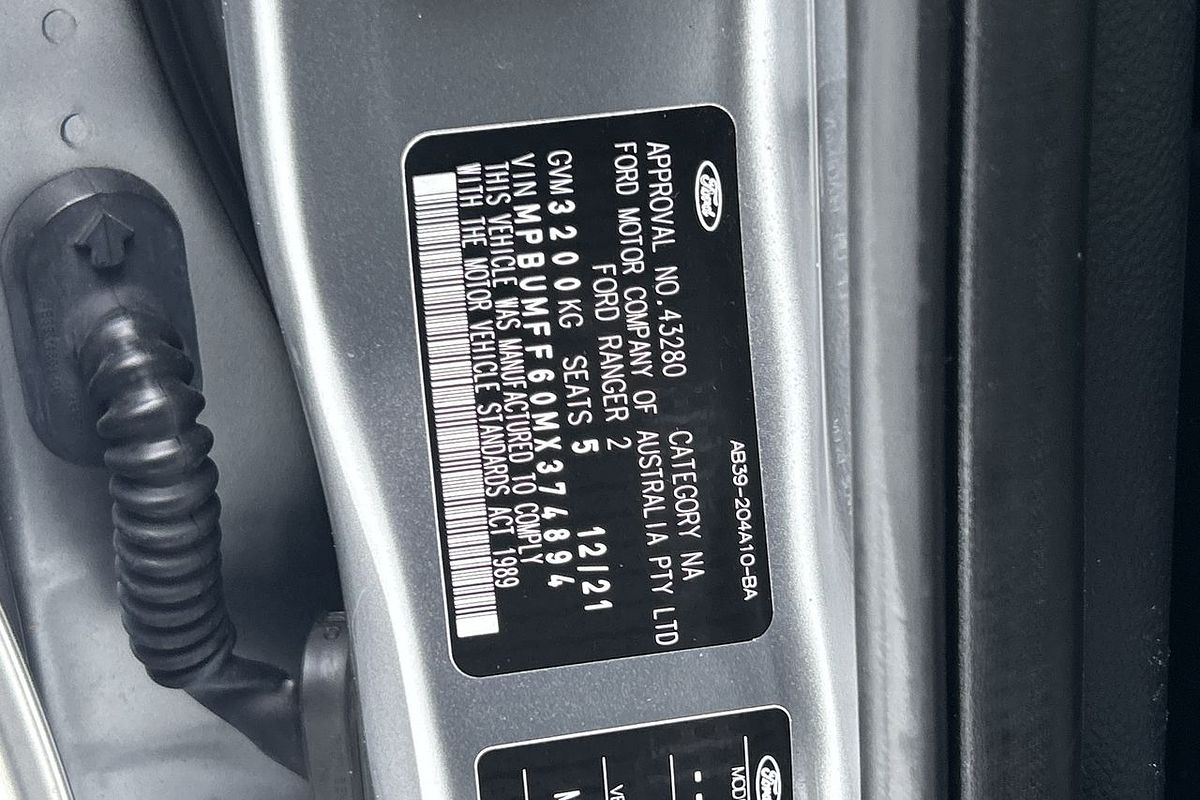 2021 Ford Ranger Wildtrak PX MkIII 4X4 2.0L