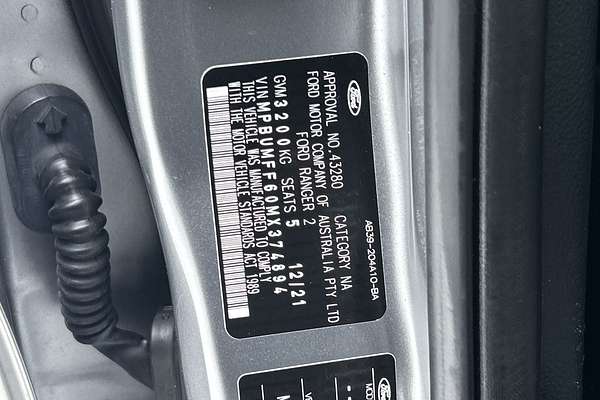2021 Ford Ranger Wildtrak PX MkIII 4X4 2.0L