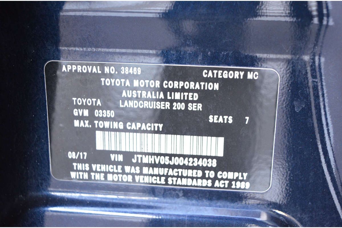 2017 Toyota Landcruiser VX VDJ200R