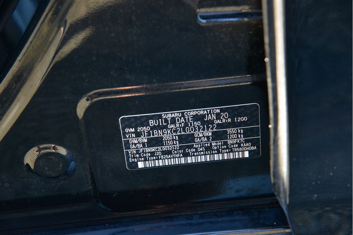 2020 Subaru Liberty 2.5i Premium 6GEN