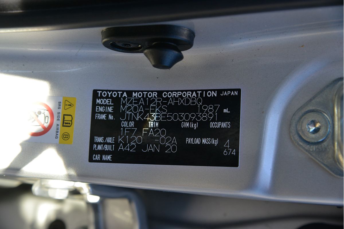 2020 Toyota Corolla Ascent Sport MZEA12R