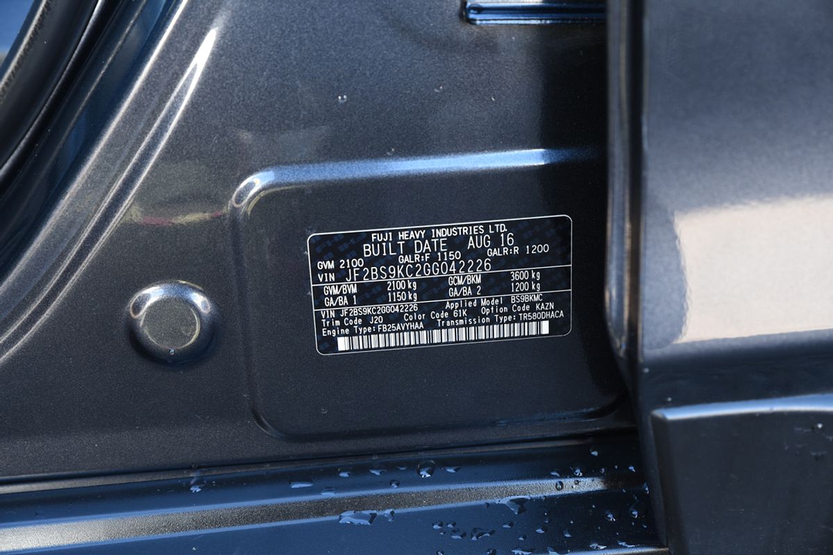 2016 Subaru OUTBACK 2.5i Premium 5GEN