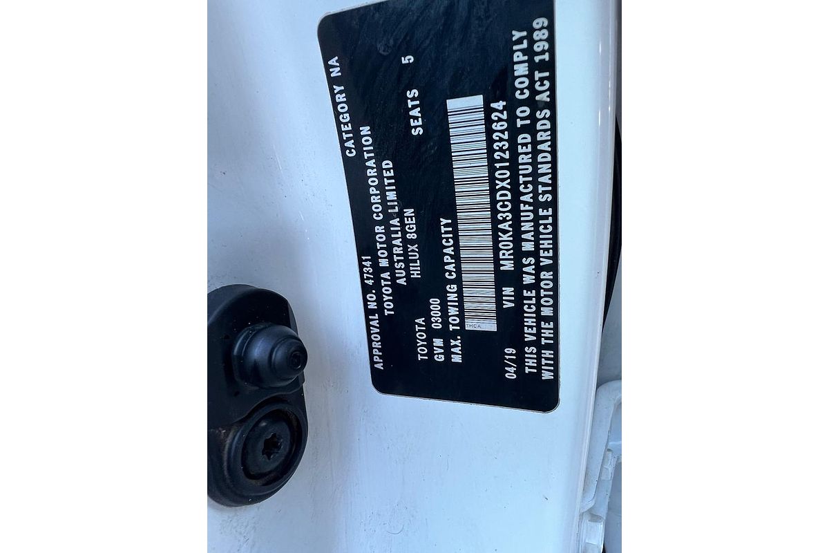 2019 Toyota Hilux SR GUN126R 4X4
