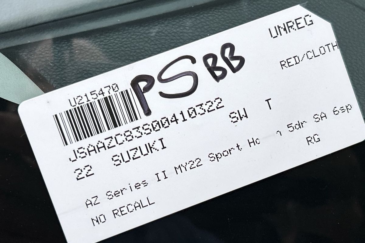 2022 Suzuki Swift Sport AZ Series II