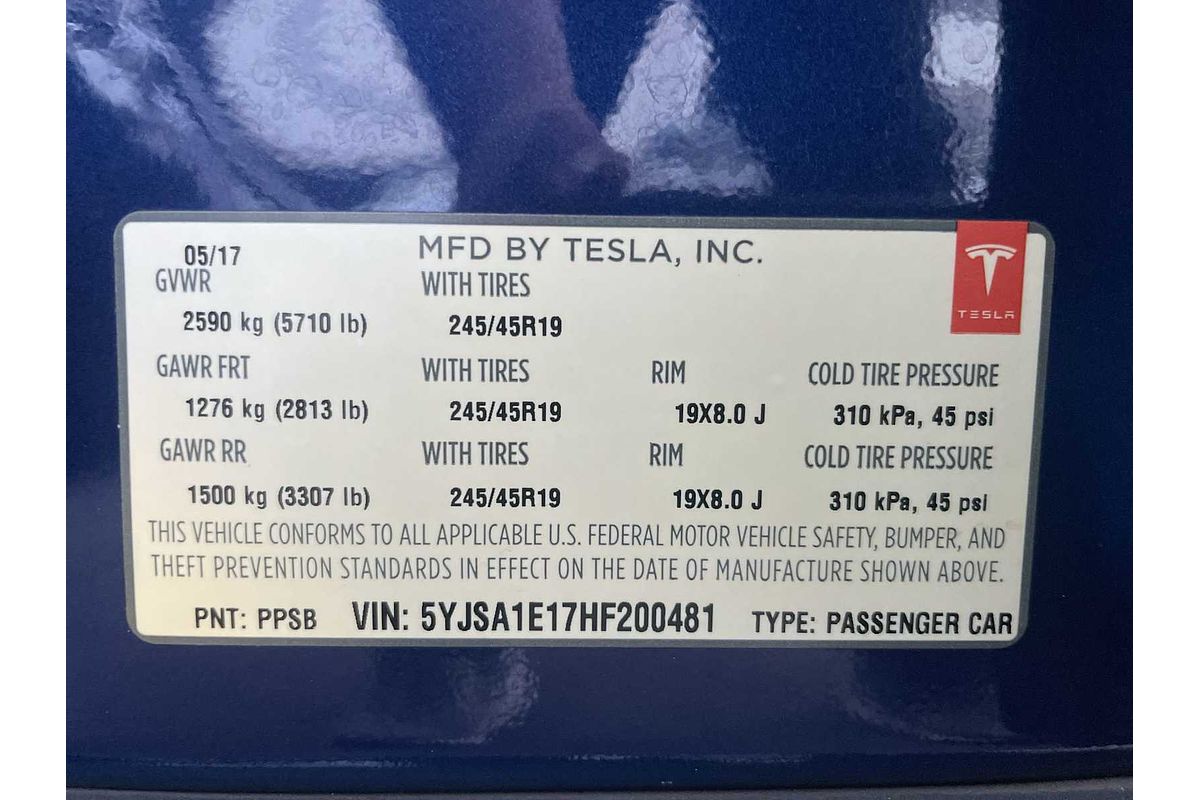 2017 Tesla Model S 75