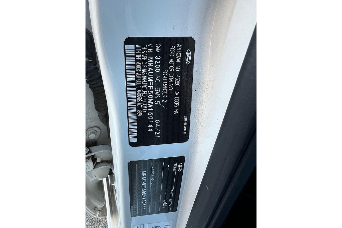 2021 Ford Ranger XL PX MkIII 4X4 3.2L