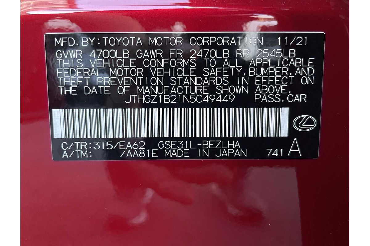 2022 Lexus IS F SPORT