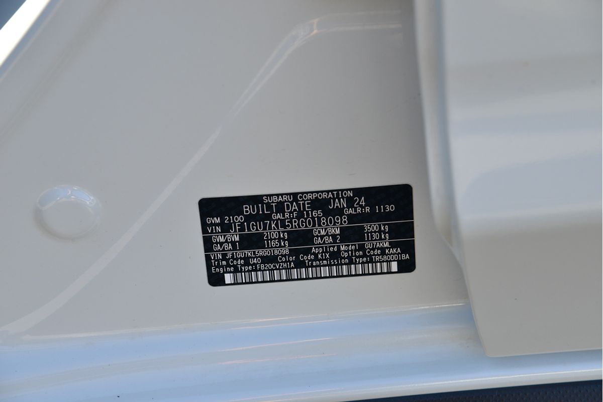2024 Subaru Crosstrek 2.0L G6X