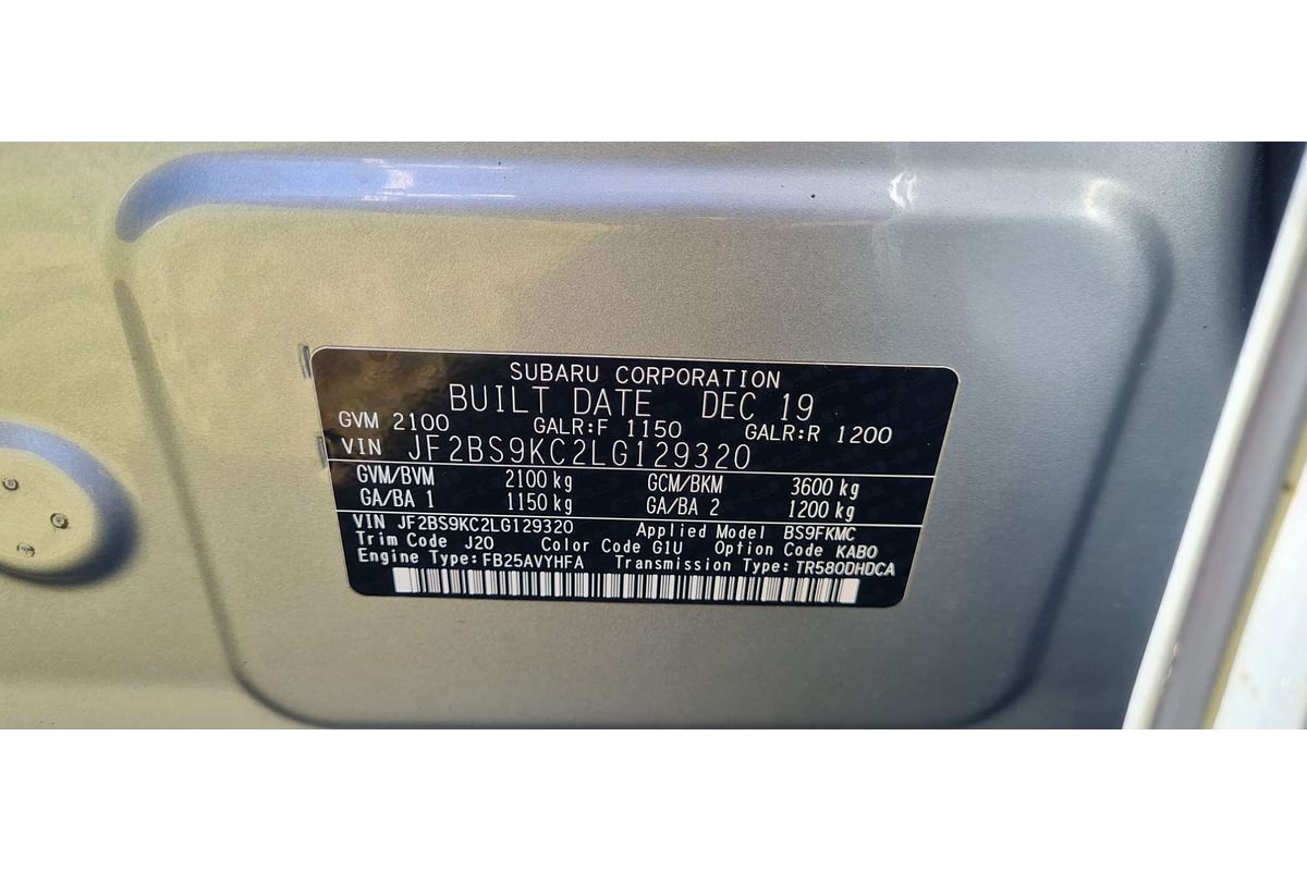 2020 Subaru Outback 2.5i Premium 5GEN