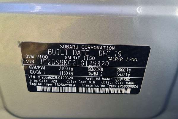2020 Subaru Outback 2.5i Premium 5GEN