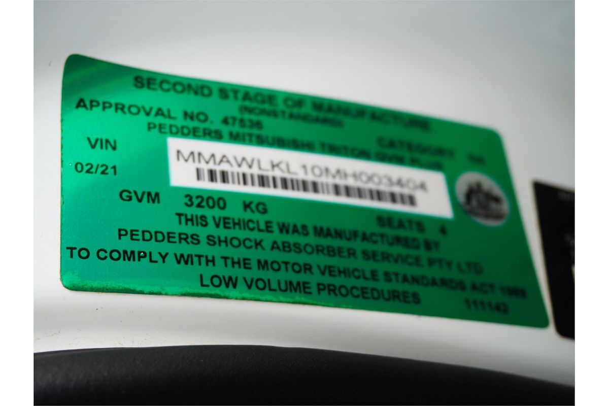 2021 Mitsubishi Triton GLX ADAS MR 4X4