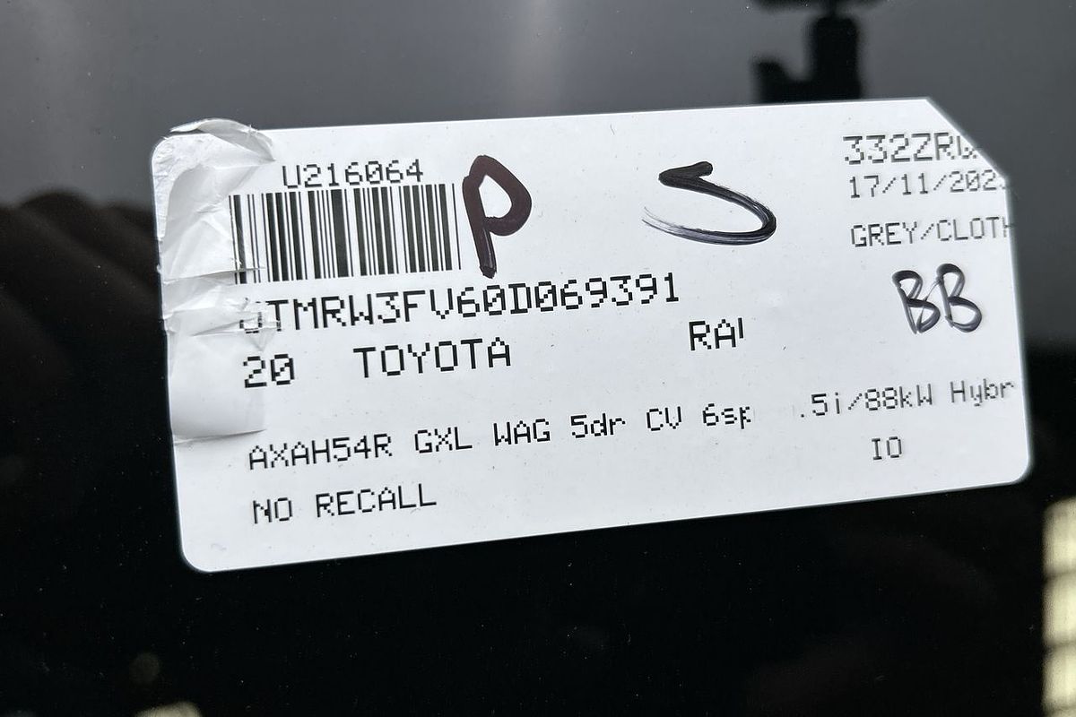 2020 Toyota RAV4 GXL AXAH54R