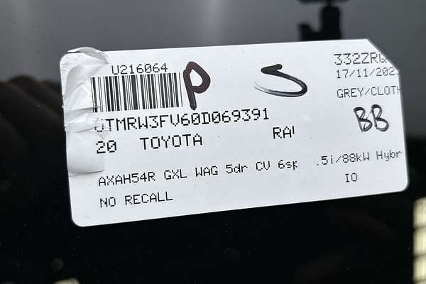 2020 Toyota RAV4 GXL AXAH54R