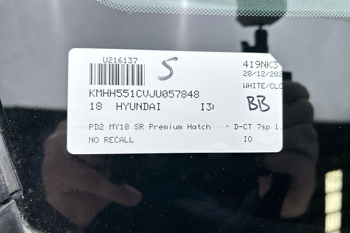 2018 Hyundai i30 SR Premium PD2