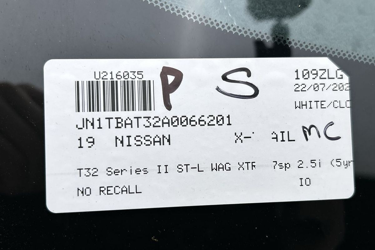 2019 Nissan X-TRAIL ST-L T32 Series II