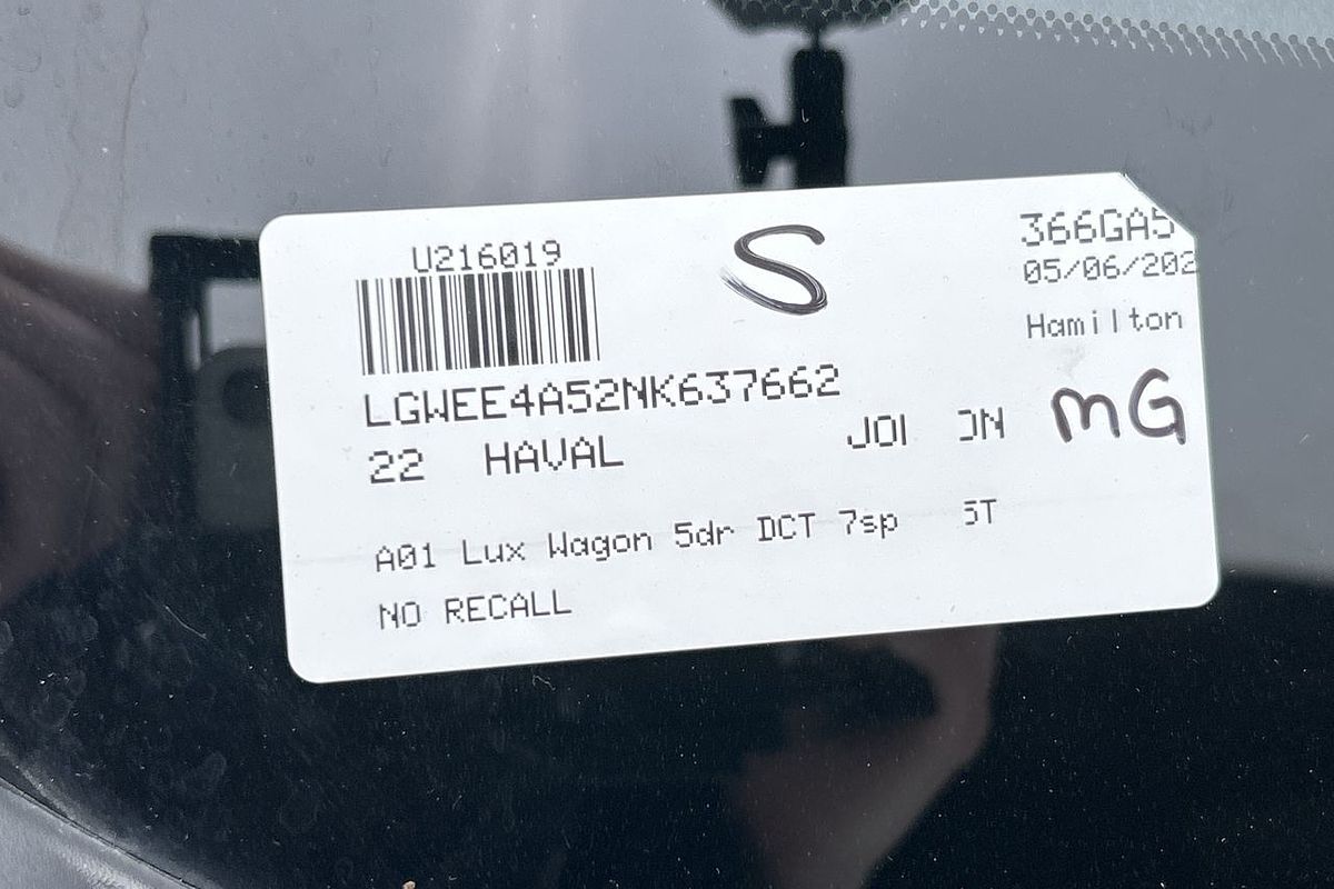 2022 Haval Jolion Lux A01