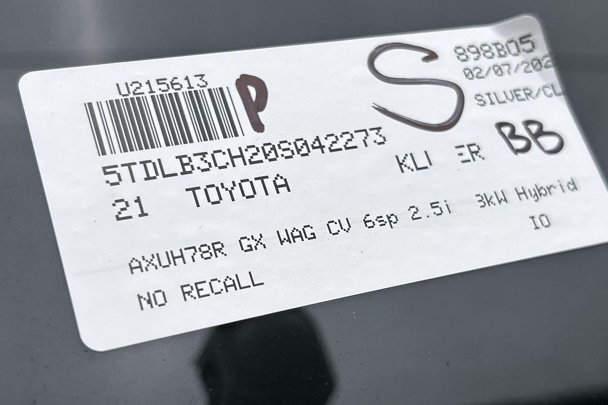 2021 Toyota Kluger GX AXUH78R