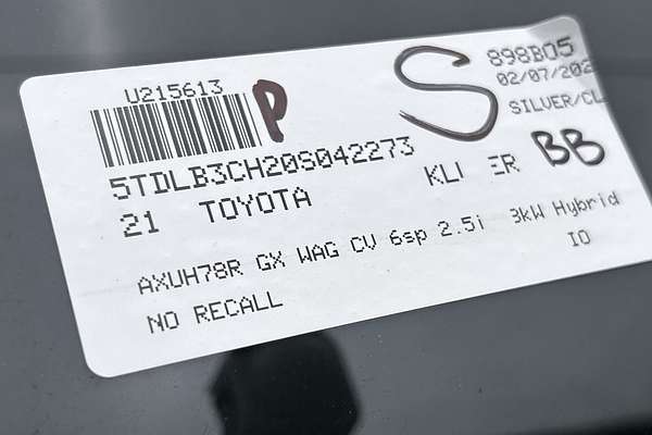 2021 Toyota Kluger GX AXUH78R