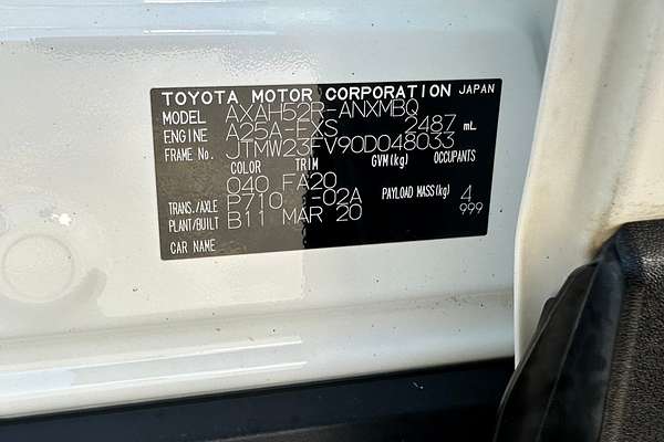 2020 Toyota RAV4 GXL AXAH52R