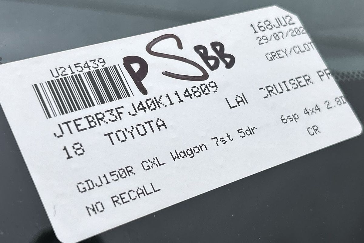 2018 Toyota Landcruiser Prado GXL GDJ150R
