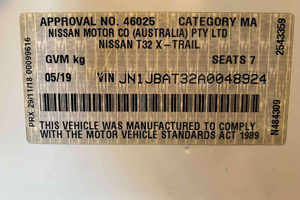 2019 Nissan X-TRAIL ST T32 Series II