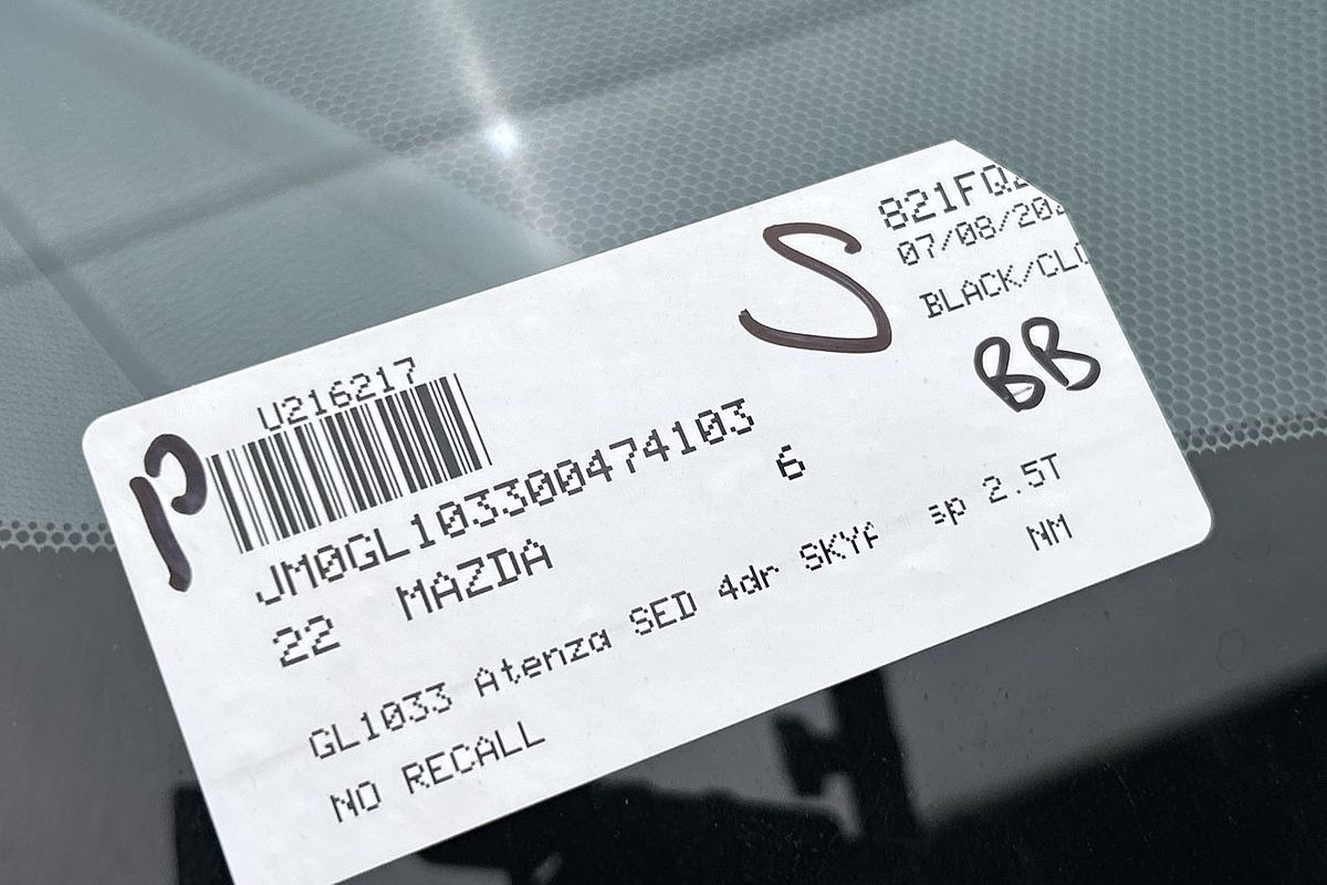 2022 Mazda 6 Atenza GL Series