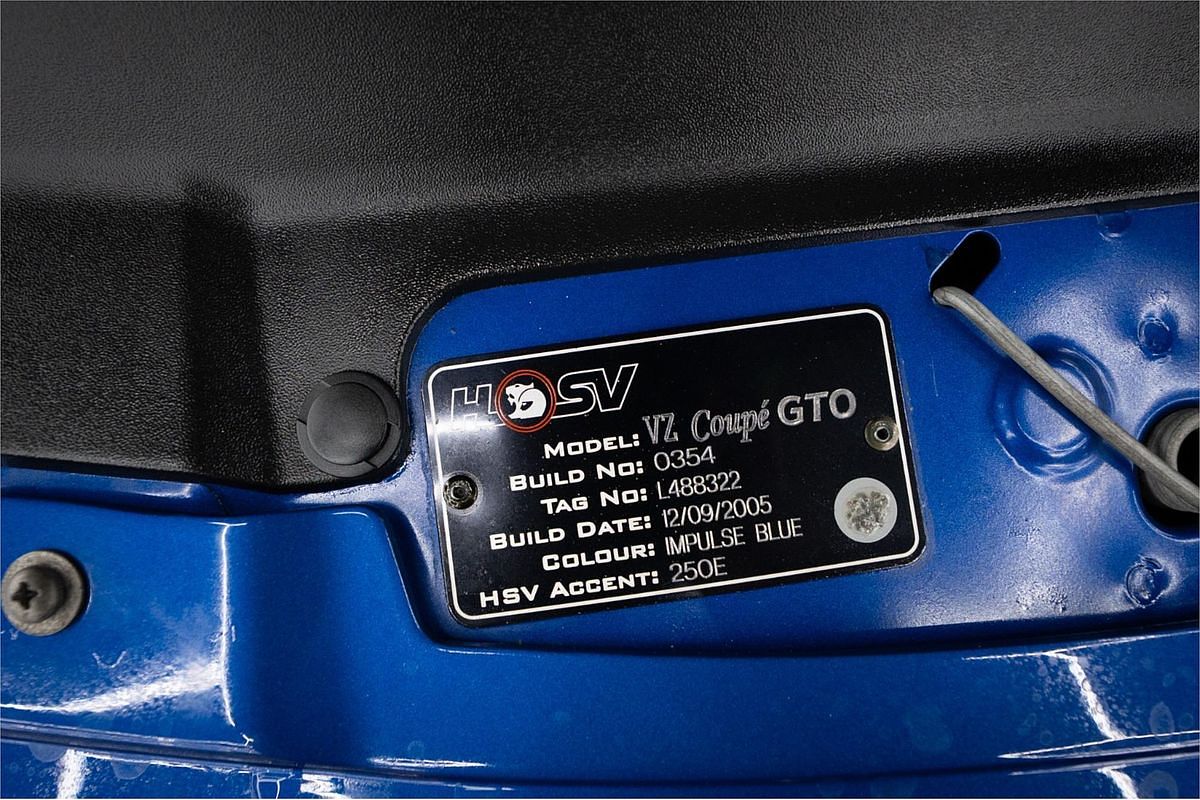 2005 Holden Special Vehicles Coupe GTO VZ Series