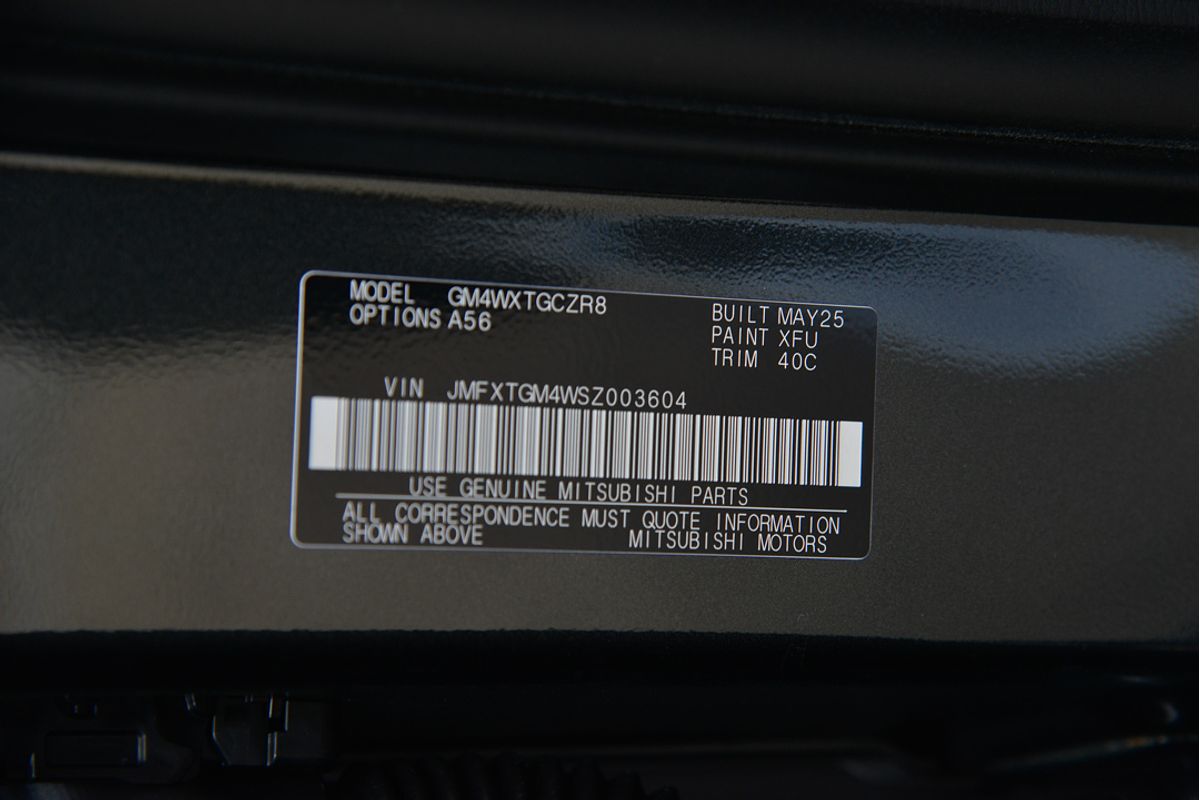 2025 Mitsubishi Outlander Exceed Tourer ZM