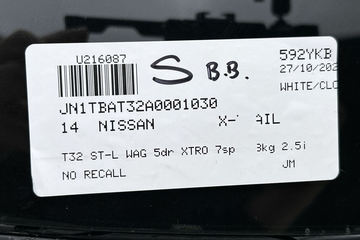 2014 Nissan X-TRAIL ST-L T32