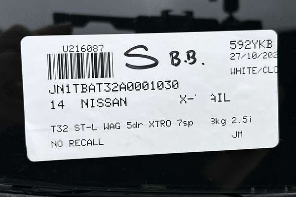 2014 Nissan X-TRAIL ST-L T32
