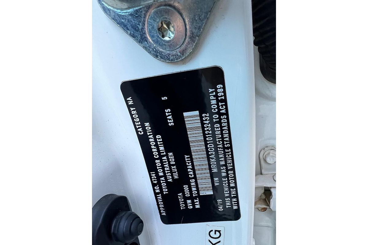2019 Toyota Hilux SR GUN126R 4X4