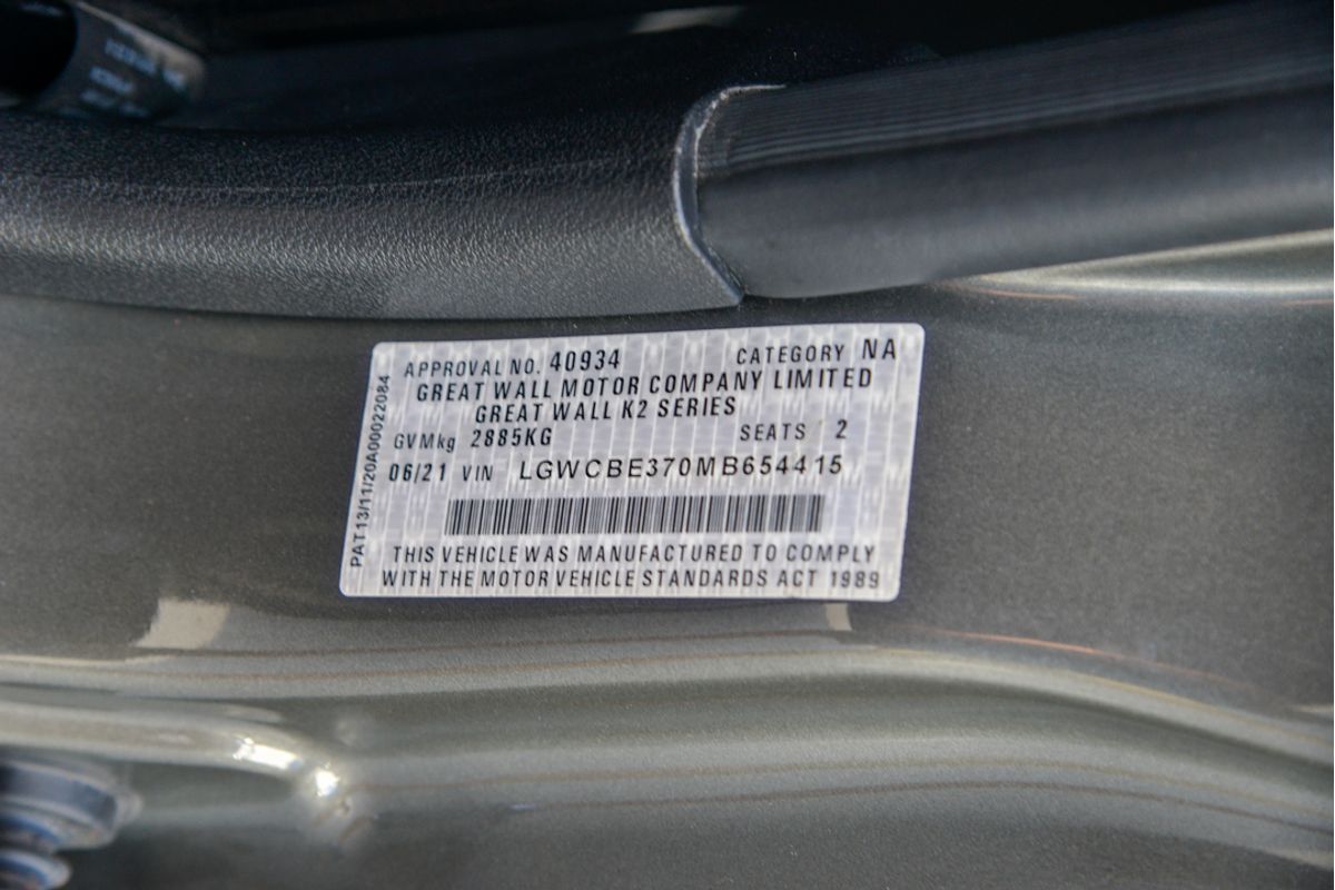 2020 Great Wall Steed K2 Rear Wheel Drive