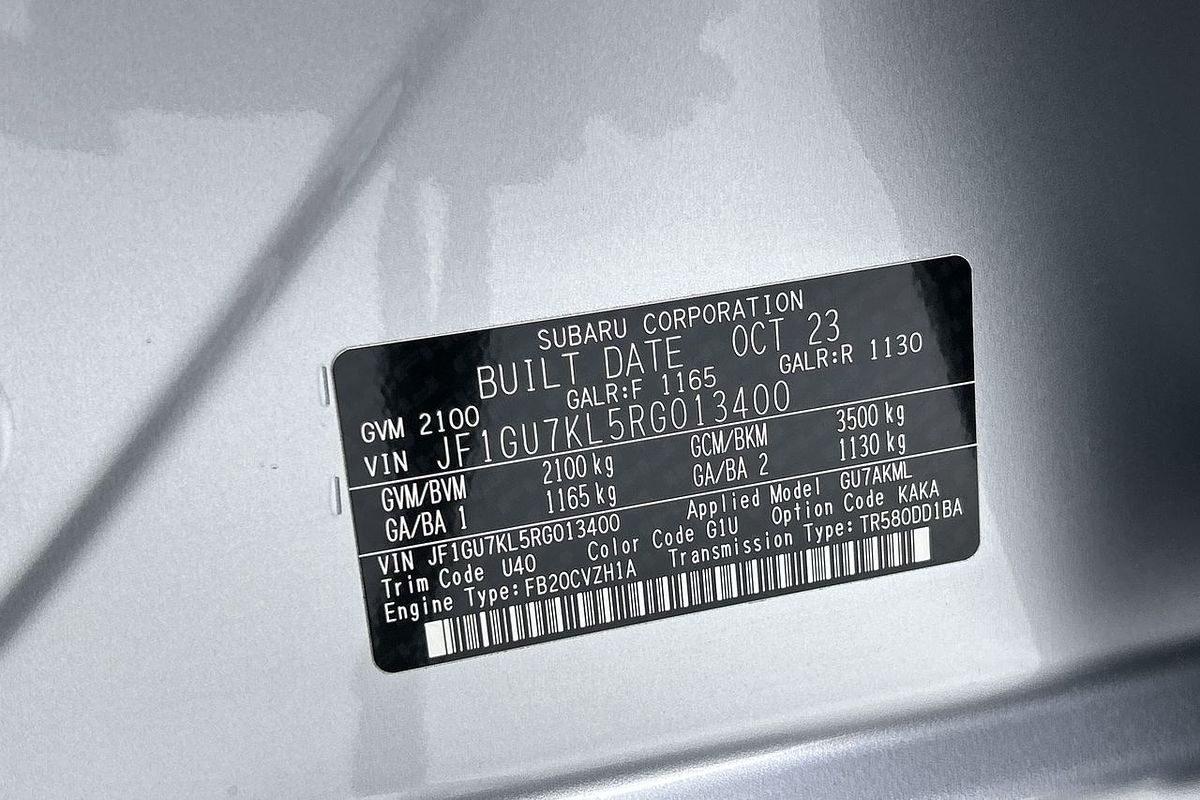 2023 Subaru Crosstrek 2.0L G6X